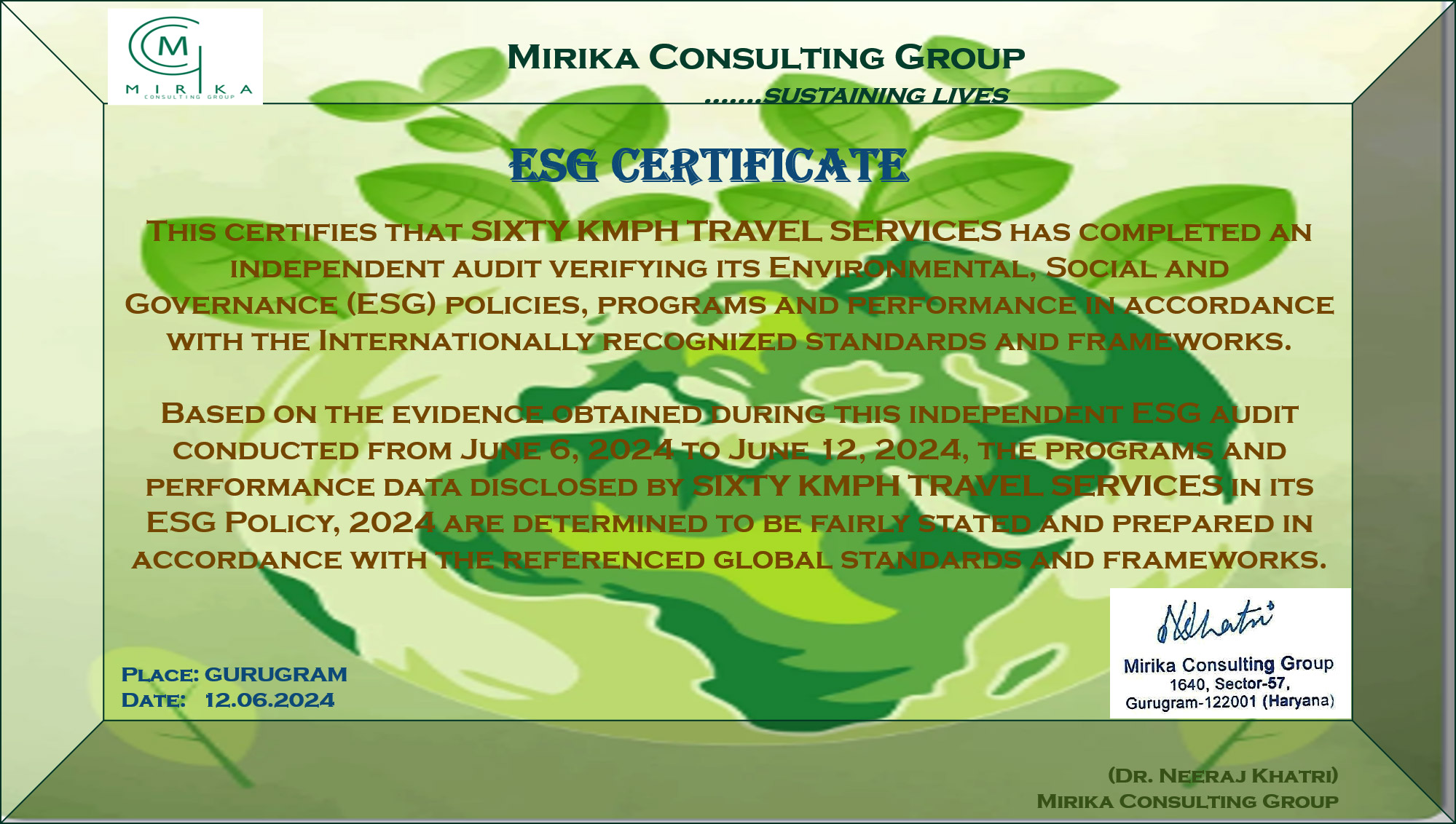 ESG Certification